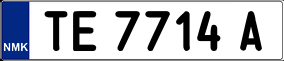 Trailer License Plate